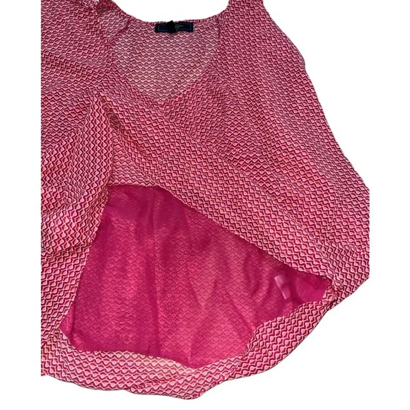 Women's Jessica Simspon Pink/Orange Abstract Sleeveless Top - XS - Picture 6 of 11